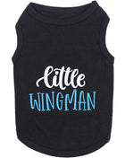Parisian Pet 'Little Wingman' Winged Dog Shirt – Cool Adventure-Themed Shirt for Dogs & Cats, Black