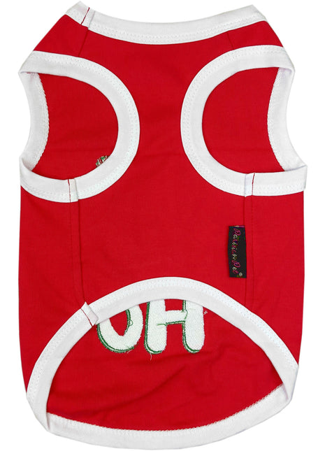 Parisian Pet 'Ho Ho Ho' Pet Holiday Shirt - Christmas Dog Outfit, Red