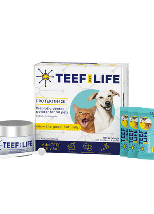 Dental Kits: Protektin42K - Prebiotic Dental Powder for All Pets (Sodium-free) - Pup List