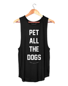 Pet All The Dogs Women's Sleeveless Tank | Gift for Dog Moms | Made in USA