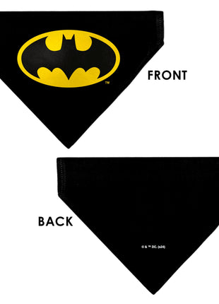 Pet Bandana - Batman Shield Logo Black/Yellow