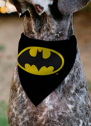 Pet Bandana - Batman Shield Logo Black/Yellow