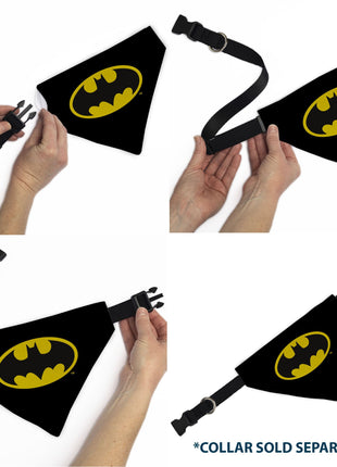 Pet Bandana - Batman Shield Logo Black/Yellow