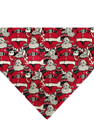 Pet Bandana - Coca-Cola Santa Claus Holiday Poses Stacked Red