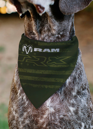 Pet Bandana - RAM TRX Americana Stars and Stripes Weathered Black/Brown/White