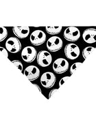 Pet Bandana - The Nightmare Before Christmas Jack Expressions Scattered Black/White
