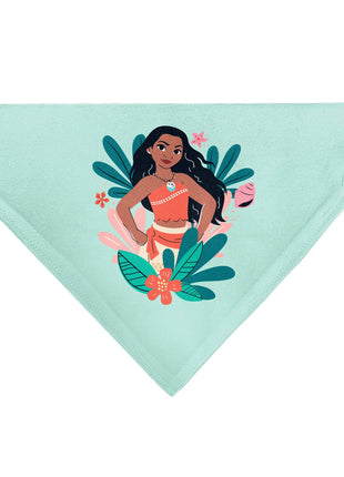 Pet Bandana - Moana Standing Pose and Plants Greens