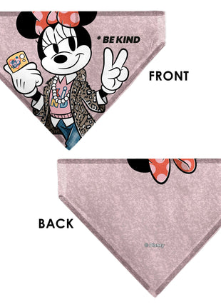 Pet Bandana - Minnie Mouse BE KIND Peace Pose Pinks