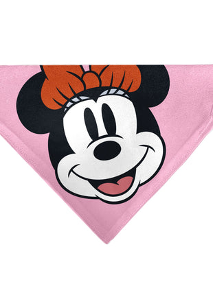 Pet Bandana - Minnie Mouse Smiling Face Close-Up Pink