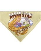 Pet Bandana - Rapunzel NEVER STOP EXPLORING Castle Pose Beige/Red/White