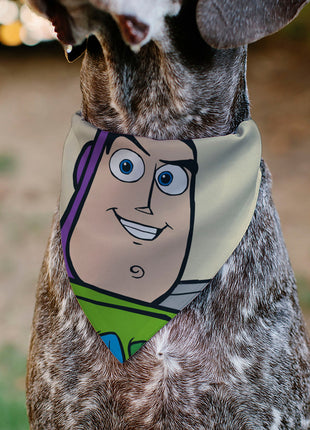 Pet Bandana - Toy Story Buzz Lightyear Face Close-Up Beige