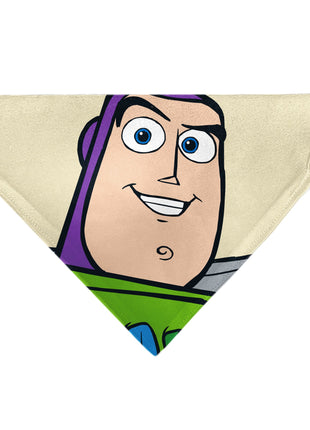 Pet Bandana - Toy Story Buzz Lightyear Face Close-Up Beige