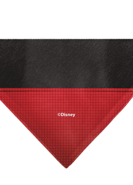 Pet Bandana - Mickey Mouse Buttons Black/Red
