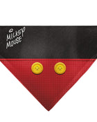 Pet Bandana - Mickey Mouse Buttons Black/Red