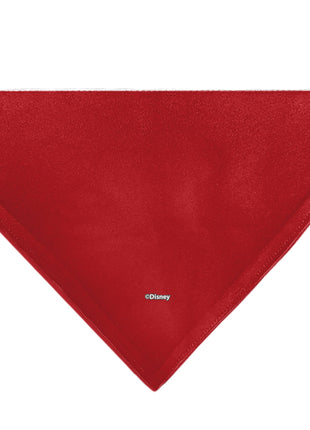Pet Bandana - Holiday Mickey and Minnie Santa Hat Kissing Pose Red