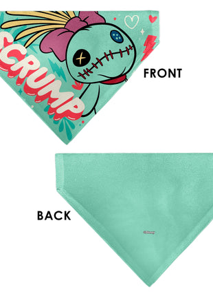 Pet Bandana - SCRUMP Text and Pose Light Blue