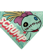 Pet Bandana - SCRUMP Text and Pose Light Blue