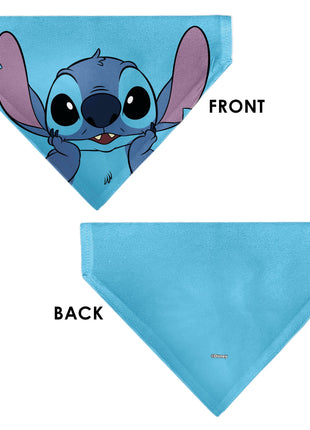 Pet Bandana - Stitch Grinning Pose Blue