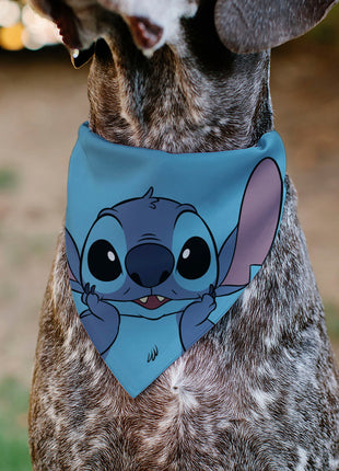Pet Bandana - Stitch Grinning Pose Blue
