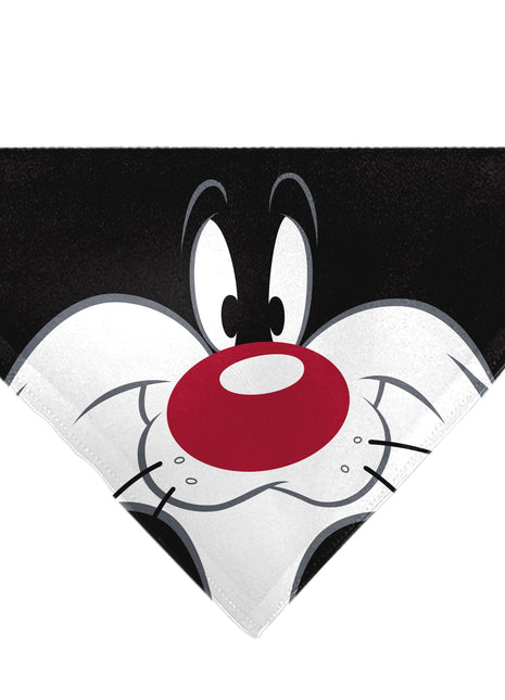 Pet Bandana - LOONEY TUNES Sylvester the Cat Face Close-Up Black