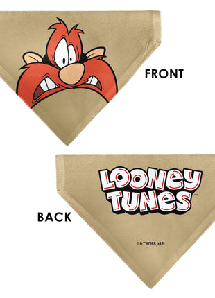 Pet Bandana - LOONEY TUNES Yosemite Sam Face Close-Up Tan