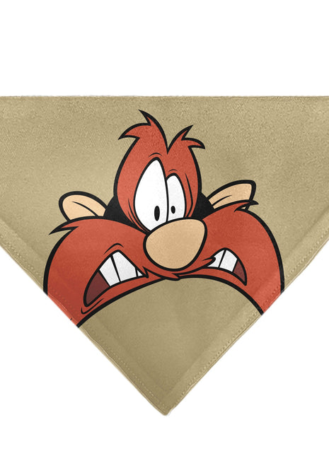 Pet Bandana - LOONEY TUNES Yosemite Sam Face Close-Up Tan