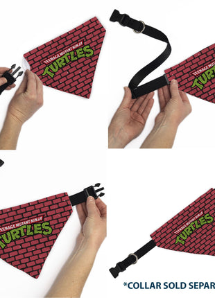 Pet Bandana - TEENAGE MUTANT NINJA TURTLES Brick Title Logo