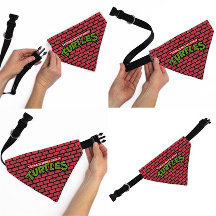 Pet Bandana - TEENAGE MUTANT NINJA TURTLES Brick Title Logo