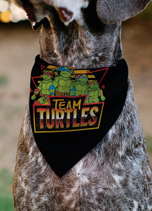 Pet Bandana - Teenage Mutant Ninja Turtles TEAM TURTLES Group Pose Black/Red
