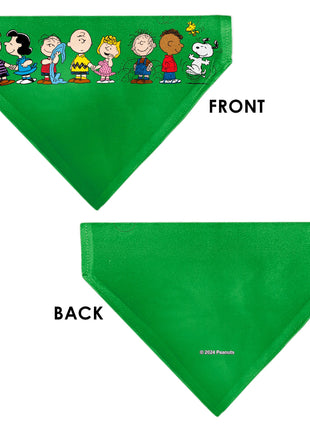 Pet Bandana - Peanuts Gang Group Pose Green