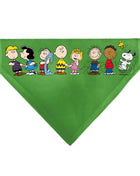 Pet Bandana - Peanuts Gang Group Pose Green