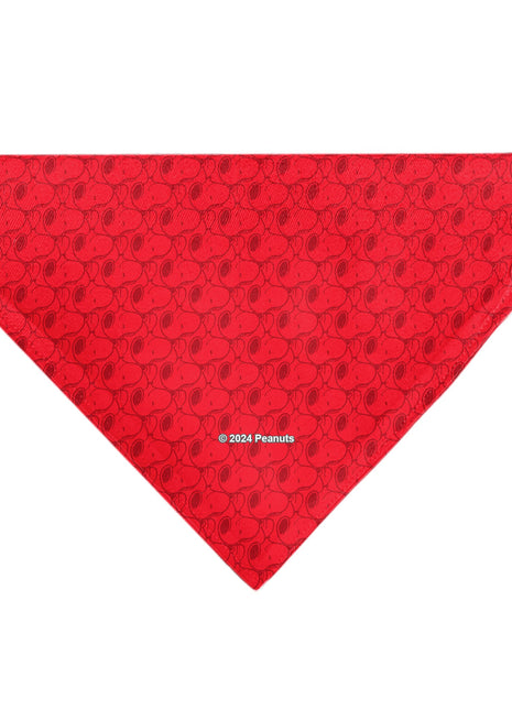 Pet Bandana - Peanuts Snoopy Face and Profile Pose Reds