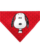 Pet Bandana - Peanuts Snoopy Face and Profile Pose Reds
