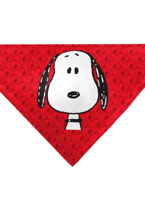 Pet Bandana - Peanuts Snoopy Face and Profile Pose Reds
