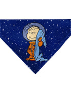 Pet Bandana - Peanuts Astronaut Linus Security Blanket Space Pose Blue
