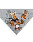 Pet Bandana - Peanuts Gang Floating Astronauts Group Pose Gray