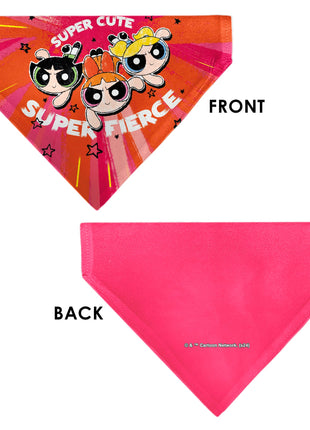 Pet Bandana - Powerpuff Girls SUPER CUTE SUPER FIERCE Group Pose Pinks