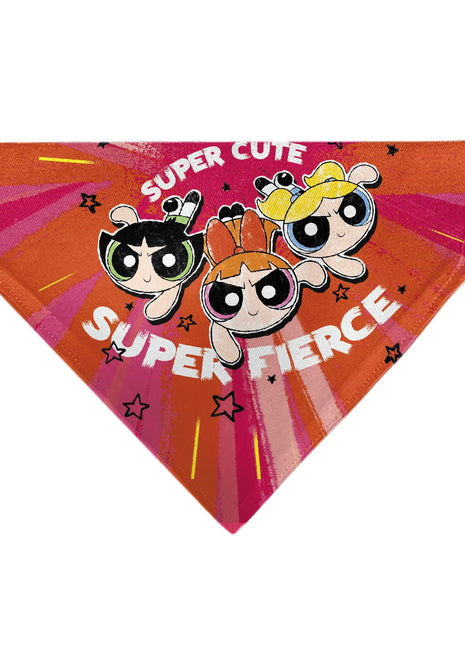 Pet Bandana - Powerpuff Girls SUPER CUTE SUPER FIERCE Group Pose Pinks