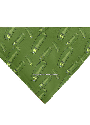 Pet Bandana - Rick and Morty Pickle Rick Pose Scattered Greens