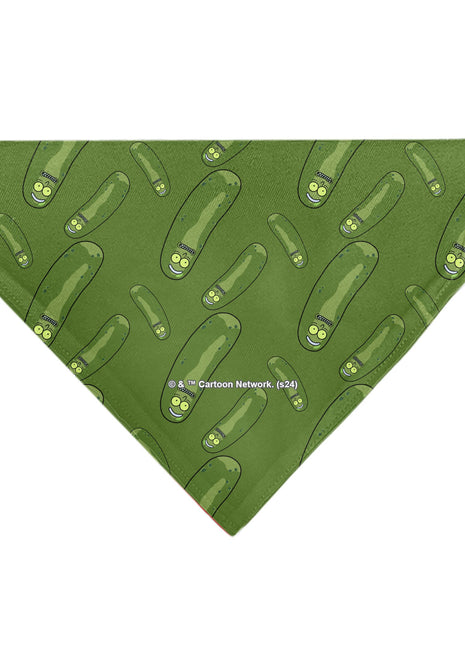 Pet Bandana - Rick and Morty Pickle Rick Pose Scattered Greens