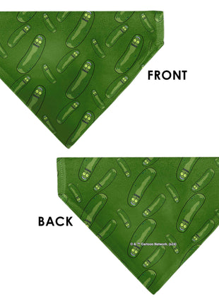 Pet Bandana - Rick and Morty Pickle Rick Pose Scattered Greens