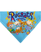 Pet Bandana - RUGRATS Four Character Group Pose and Title Logo Light Blue