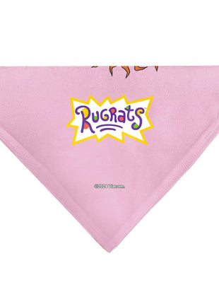 Pet Bandana - Rugrats Chuckie HUG ME Hearts Pose Pink