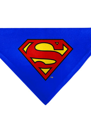 Pet Bandana - Superman Shield Logo Blue/Red/Yellow