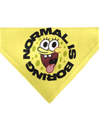 Pet Bandana - SpongeBob SquarePants NORMAL IS BORING Pose Yellows