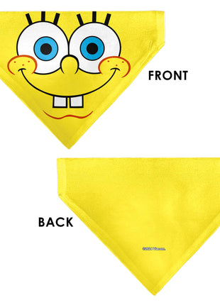 Pet Bandana - SpongeBob SquarePants Face Close-Up Yellow