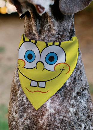 Pet Bandana - SpongeBob SquarePants Face Close-Up Yellow