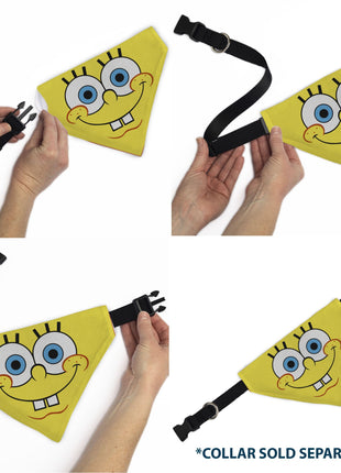 Pet Bandana - SpongeBob SquarePants Face Close-Up Yellow