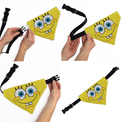 Pet Bandana - SpongeBob SquarePants Face Close-Up Yellow
