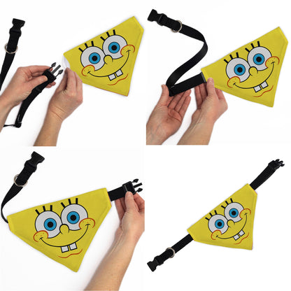 Pet Bandana - SpongeBob SquarePants Face Close-Up Yellow